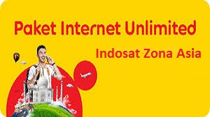 Paket Internet Unlimited Indosat Zona Asia