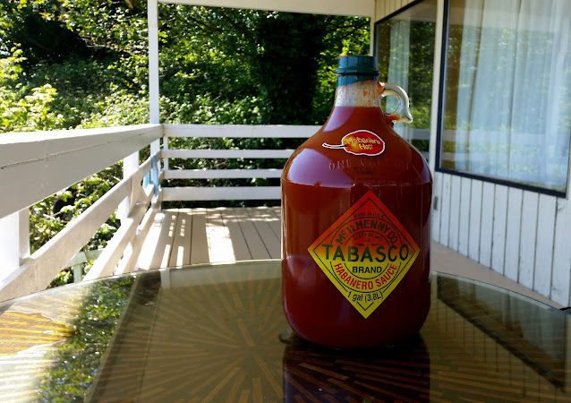 big one galloon of tabasco Habanero sauce