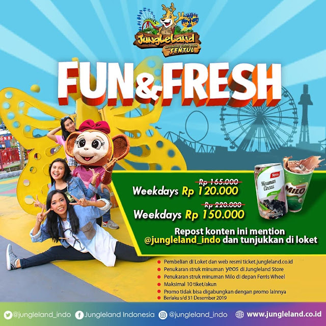 #JungleLand - #Promo April 2019 , Diskon Pelajar 50% , JumatAnd , Buy2Get1 Free dll #JungleLand - #Promo April 2019 , Diskon Pelajar 50% , JumatAnd , Buy2Get1 Free dll
