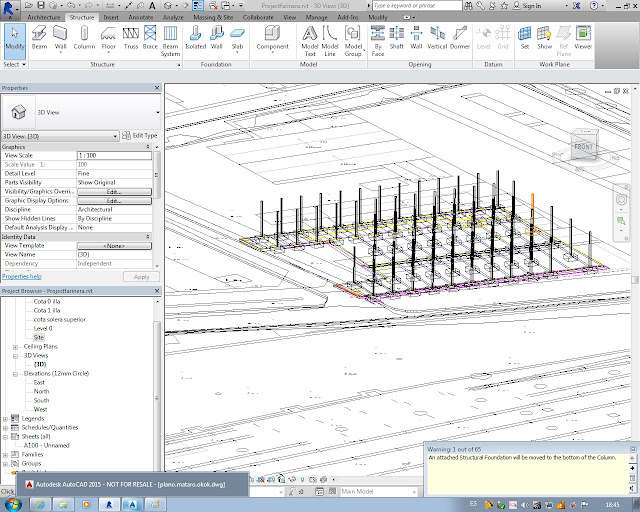 GIS - Aïda y Paula: Estructura - Pilares y zapatas