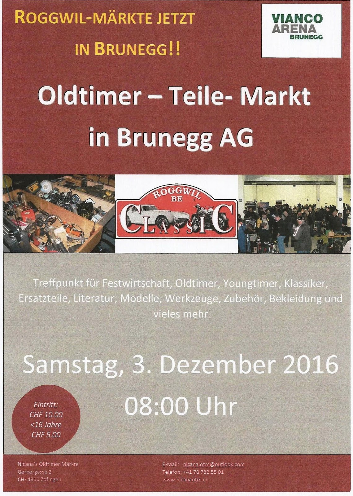 MilitaerfahrzeugsammlungHilfikon: 3. Dezember 2016 Oldtimer-Teile-Markt
