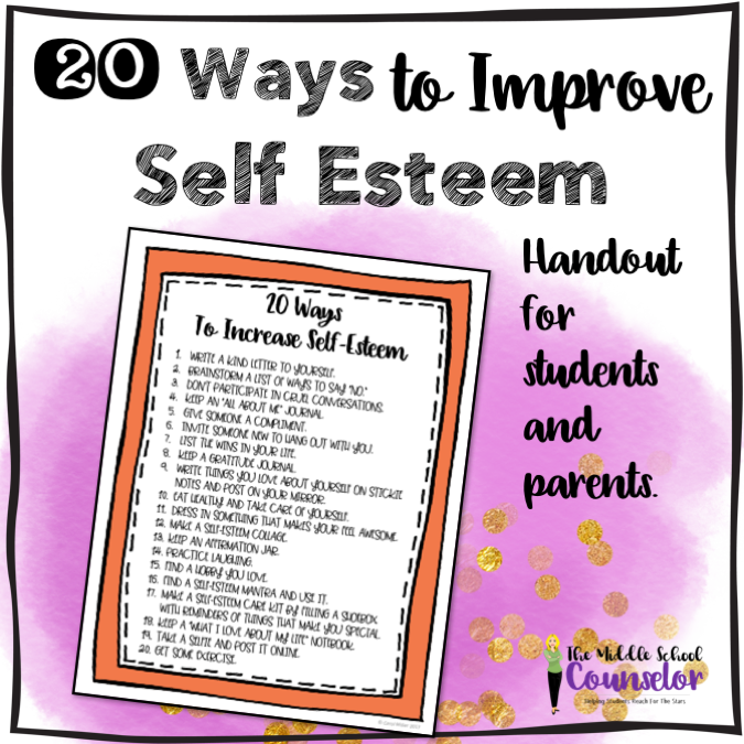 self esteem presentation for middle school students