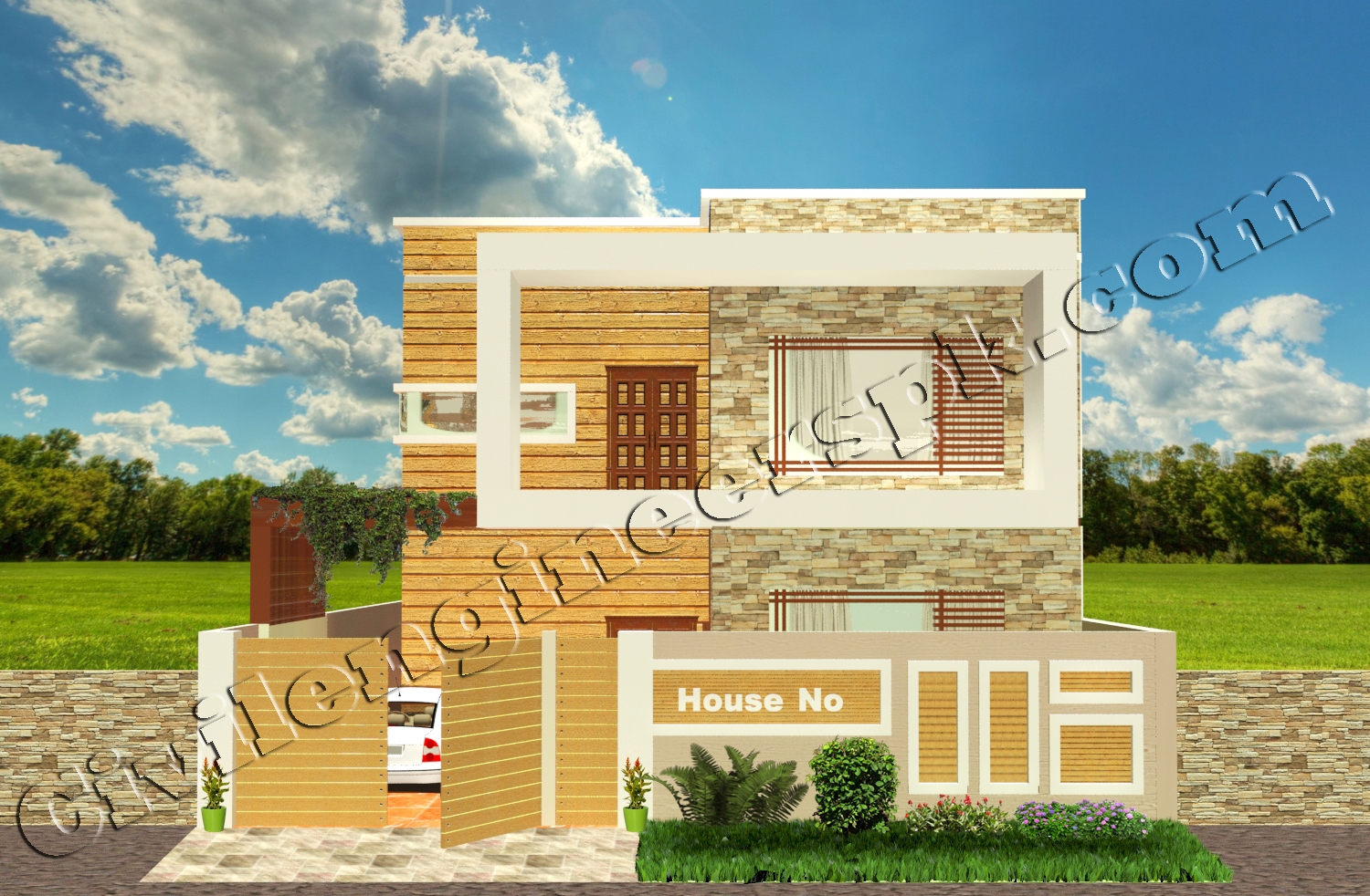 New 10 Marla House Design Autocad 2d Maps