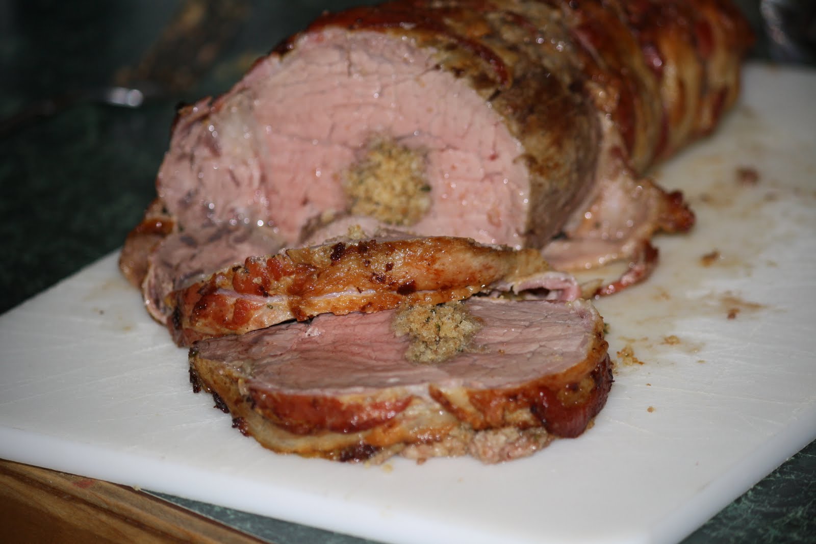 Bacon wrapped stuffed beef tenderloin The Savory Side