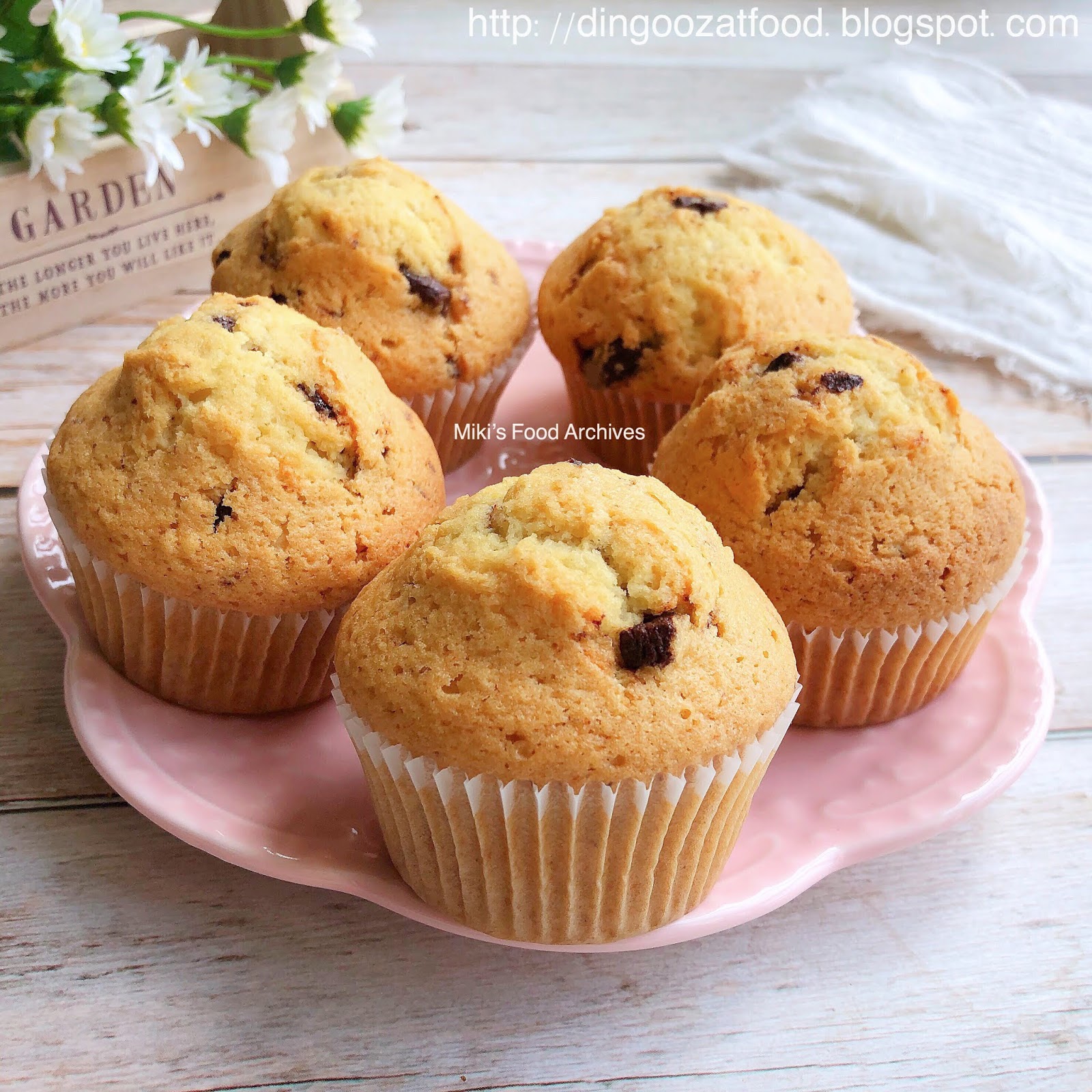 Miki's Food Archives Chocolate Chips Coconut Milk Muffins 椰香巧克力豆麦芬