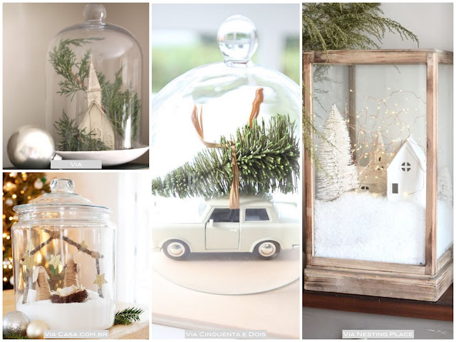 como fazer decoração de natal terrário decoração natal