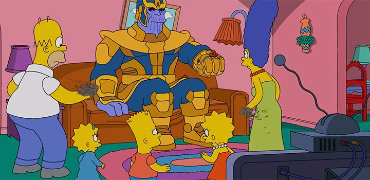 Os Simpsons e Thanos Os Simpsons e Thanos