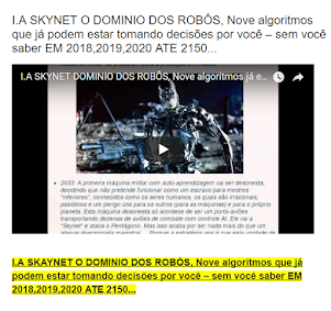 I.A SKYNET O DOMINIO DOS ROBÔS ATE 2150...