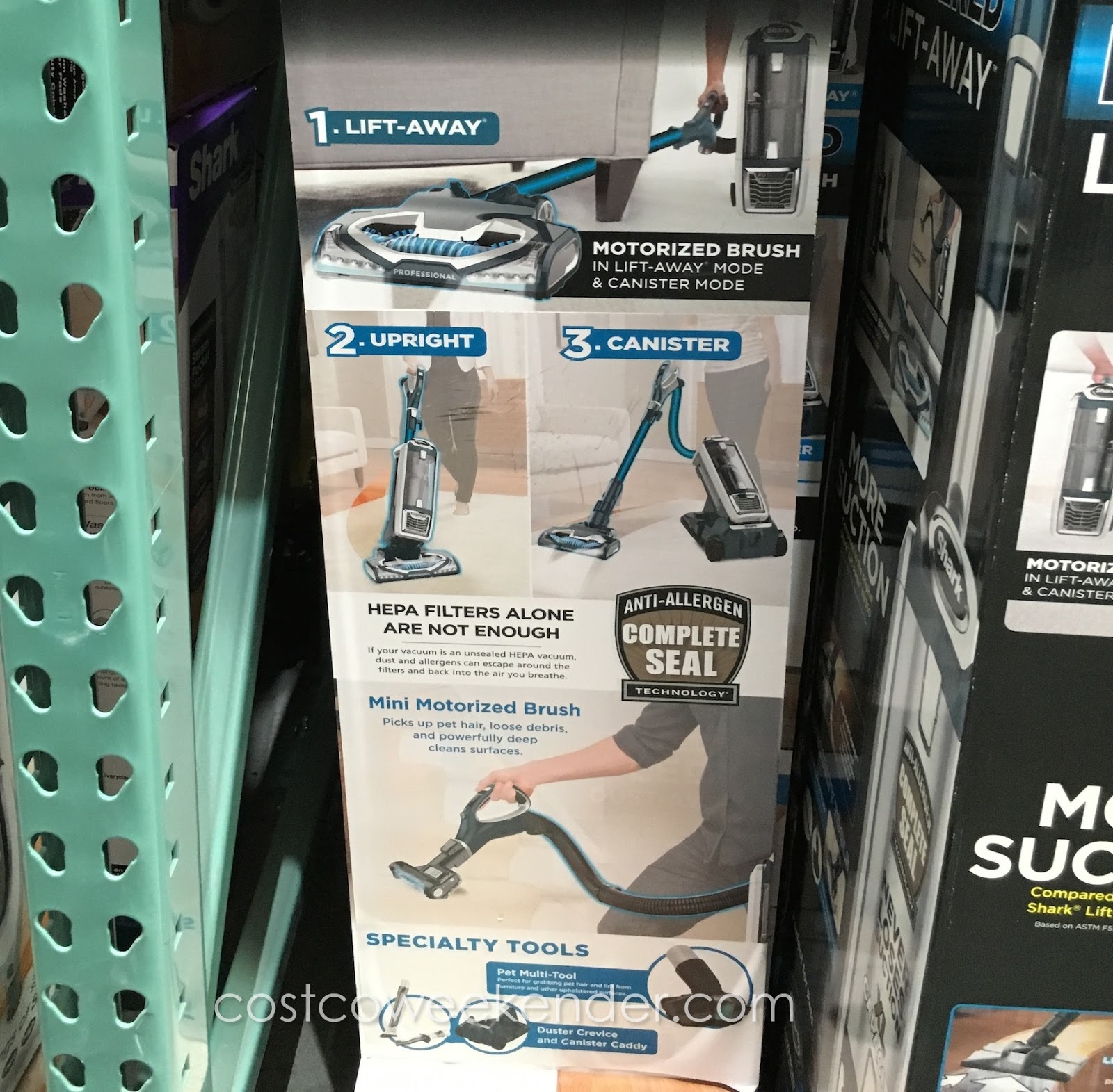 Shark Rotator Powered LiftAway XL Capacity Vacuum Costco Weekender