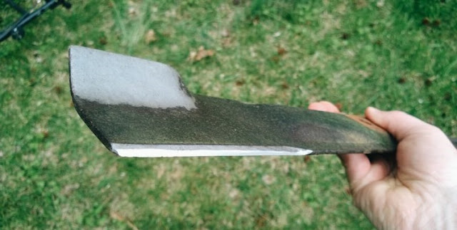 sharpened lawn mower blade