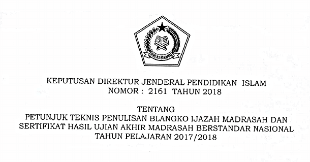 Juknis Penulisan Ijazah Dan Shuambn 2018 Berkas Edukasi