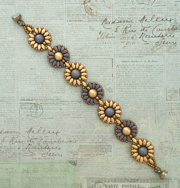 Linda's Crafty Inspirations Bracelet of the Day Roulette Elderberry