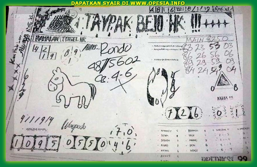 Forum Syair Hk Jumat 18 Januari 2019 Kode Syair Sgp Hk Sd Motesia