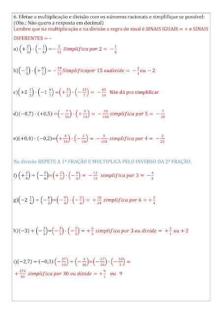 numeros racionais exercicios e respostas