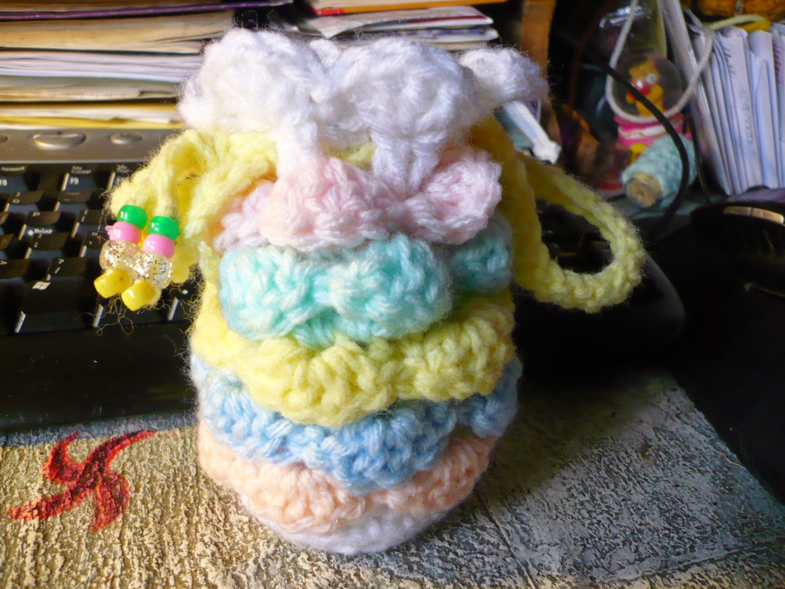 Stitches Dragon egg Easter egg pouch