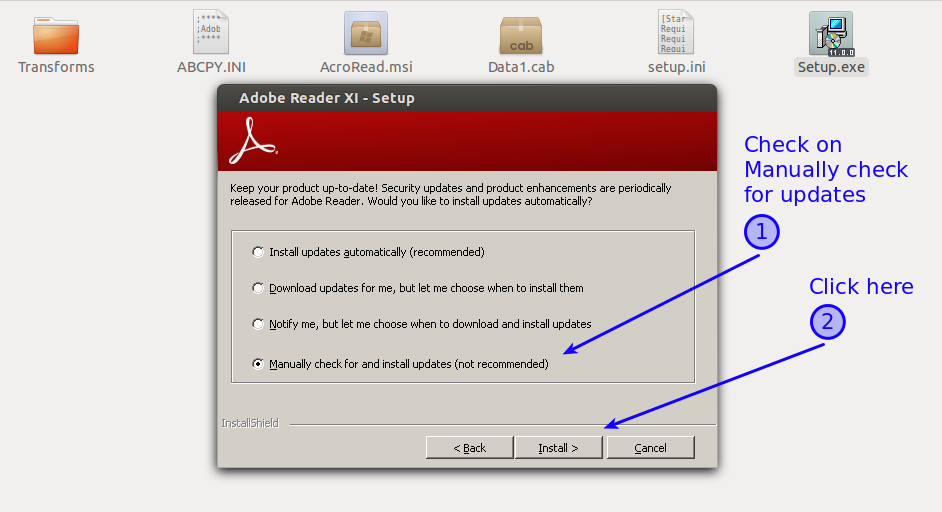 adobe reader download setup file