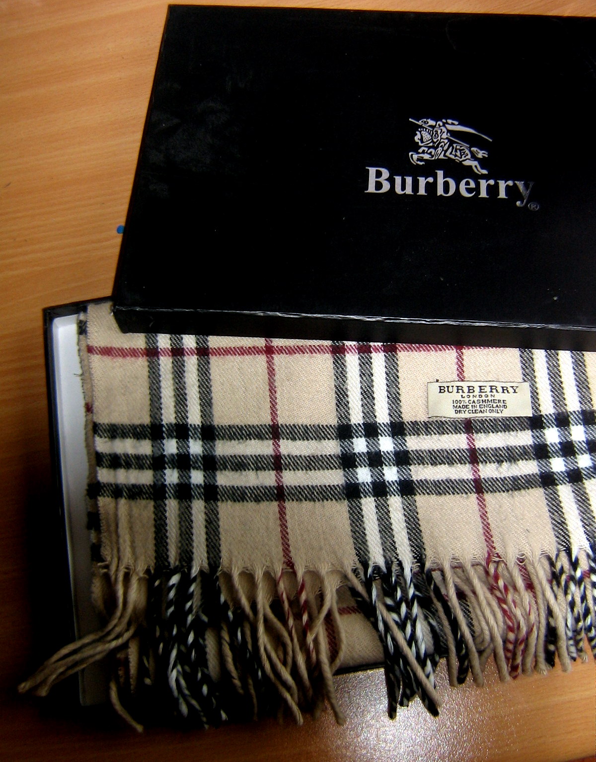 foulard burberry coton
