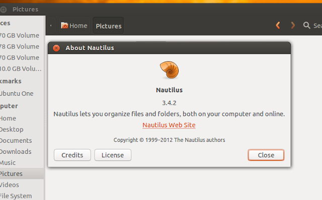 nautilus 3.4.2 for ubuntu 12.10