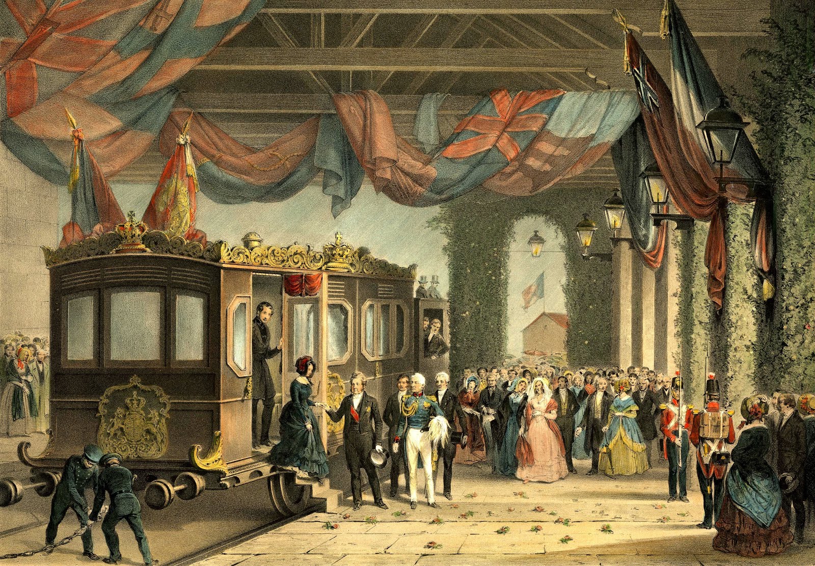 Queen Victoria arrives at Gosport