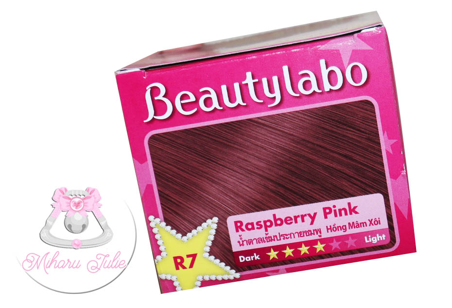 Beauty Labo Hair Dye Raspberry Pink Review indonesia beauty and travel
