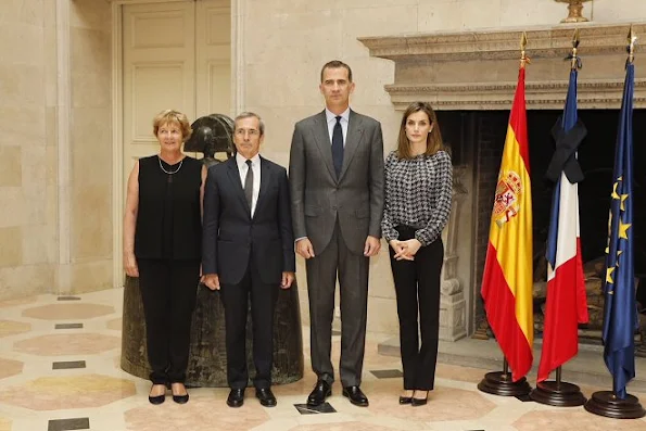 King Felipe and Queen Letizia of Spain visited the residence of Yves Saint-Geour, French ambassador to Spain