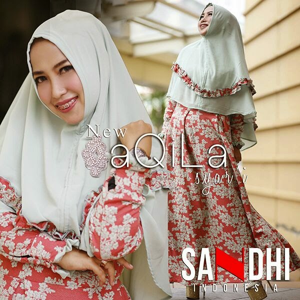 Model Baju  Gamis  Elzatta  Terbaru  Aqila Syar  By Sandhi