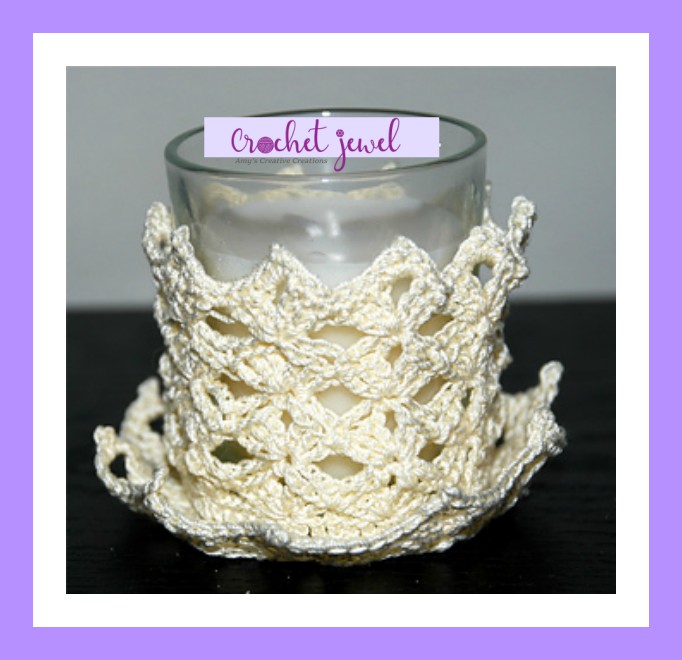 Amy's Crochet Creative Creations Crochet Shell Candle Holder