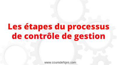 Les étapes du processus de contrôle de gestion