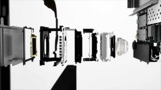 The camera module inside the Nokia Lumia 925 with ZEISS optics and optical image stabilization