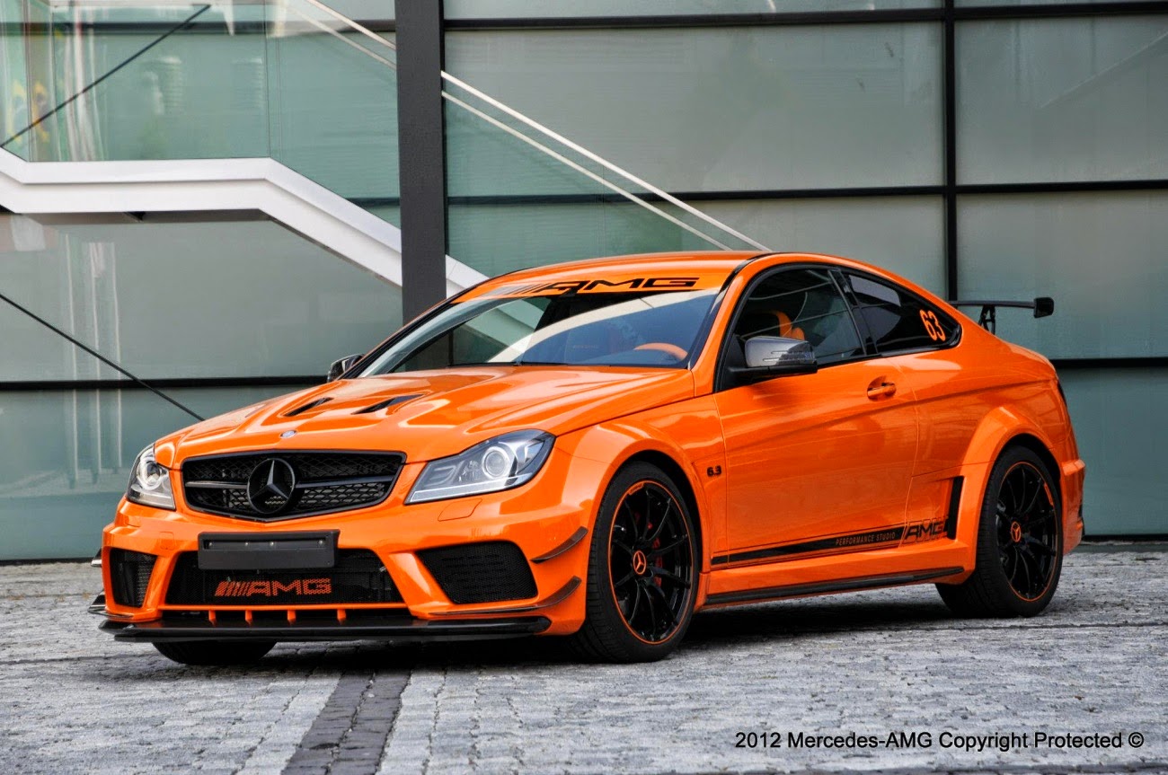 Mercedes benz c63 amg coupe black edition #5