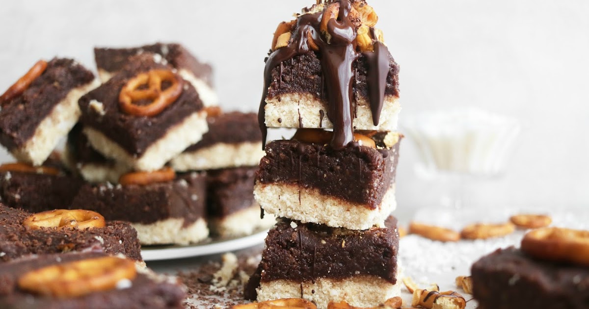 Guiltfree pretzel nutella fudge bars recipe The Little Blog Of Vegan
