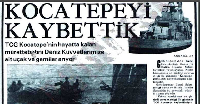 Zeki Kilic: Έτσι βυθίσαμε το... τουρκικό "Κοτζά Τεπέ" το 1974 στην Κύπρο