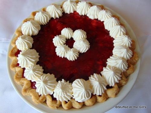 Glazed Strawberry Cream Pie