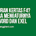 Mengatur Ukuran Kertas F4 di Microsoft Word dan Exel