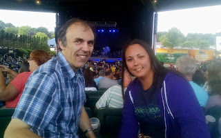 My daughter Stephanie and I at a Boston concert at Freedom Hill Amphitheater in Sterling Heights, Michigan.