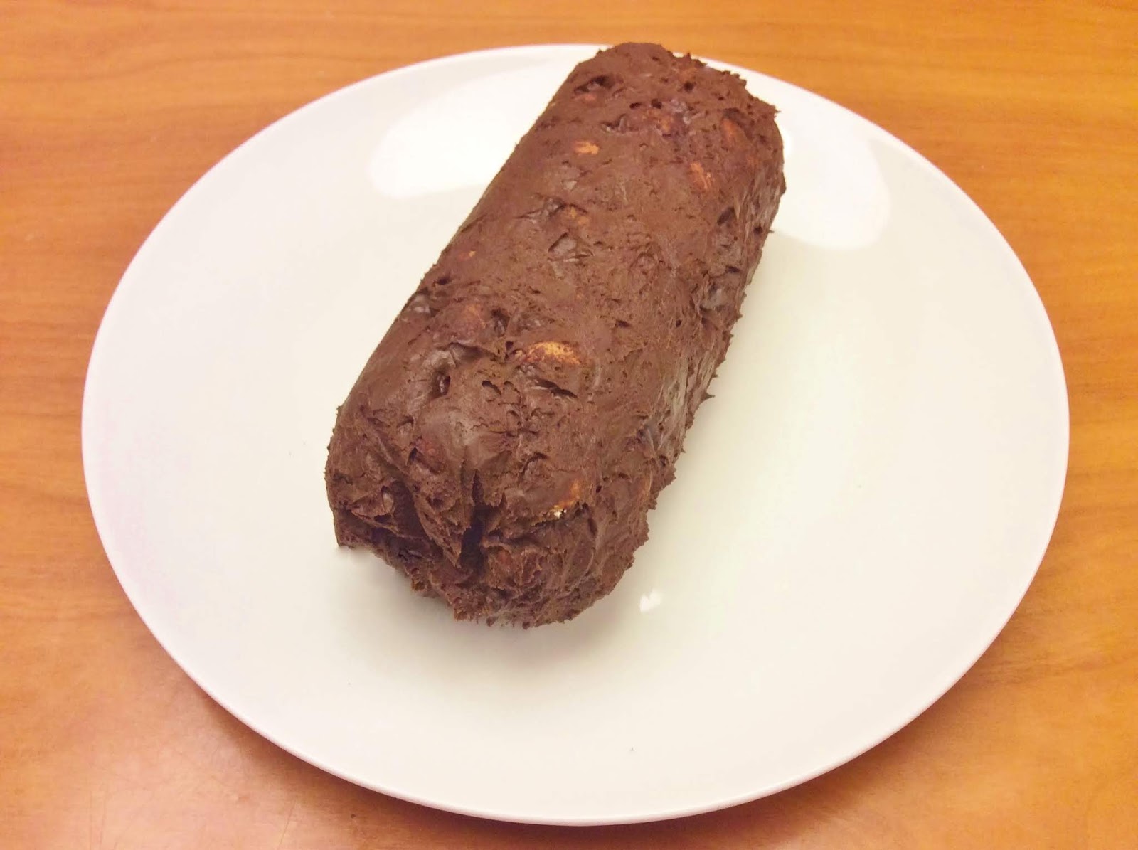 Salame de Chocolate (Saudável, Sem Glúten/Lactose, Sem Açúcar/Gordura