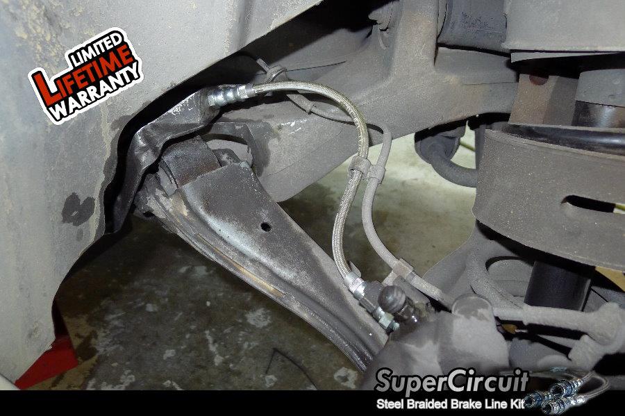 SUPERCIRCUIT Steel Braided Brake Lines Volvo S60 Steel Braided Brake