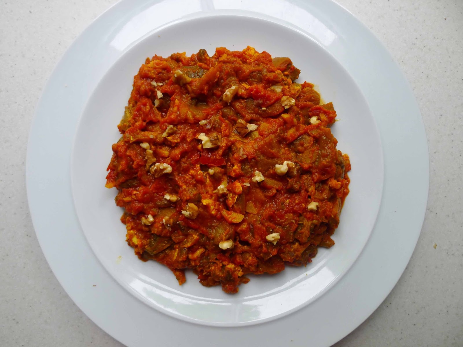 Happy Belly Mirza Ghasemi (Persian Aubergine, Tomato & Egg)