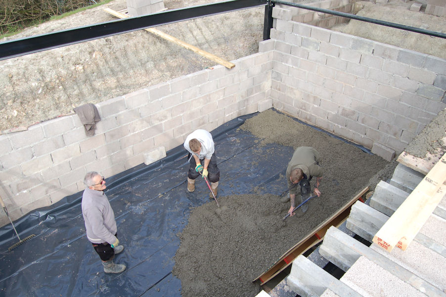Woodhayes Ground Floor Block and Beam almost complete