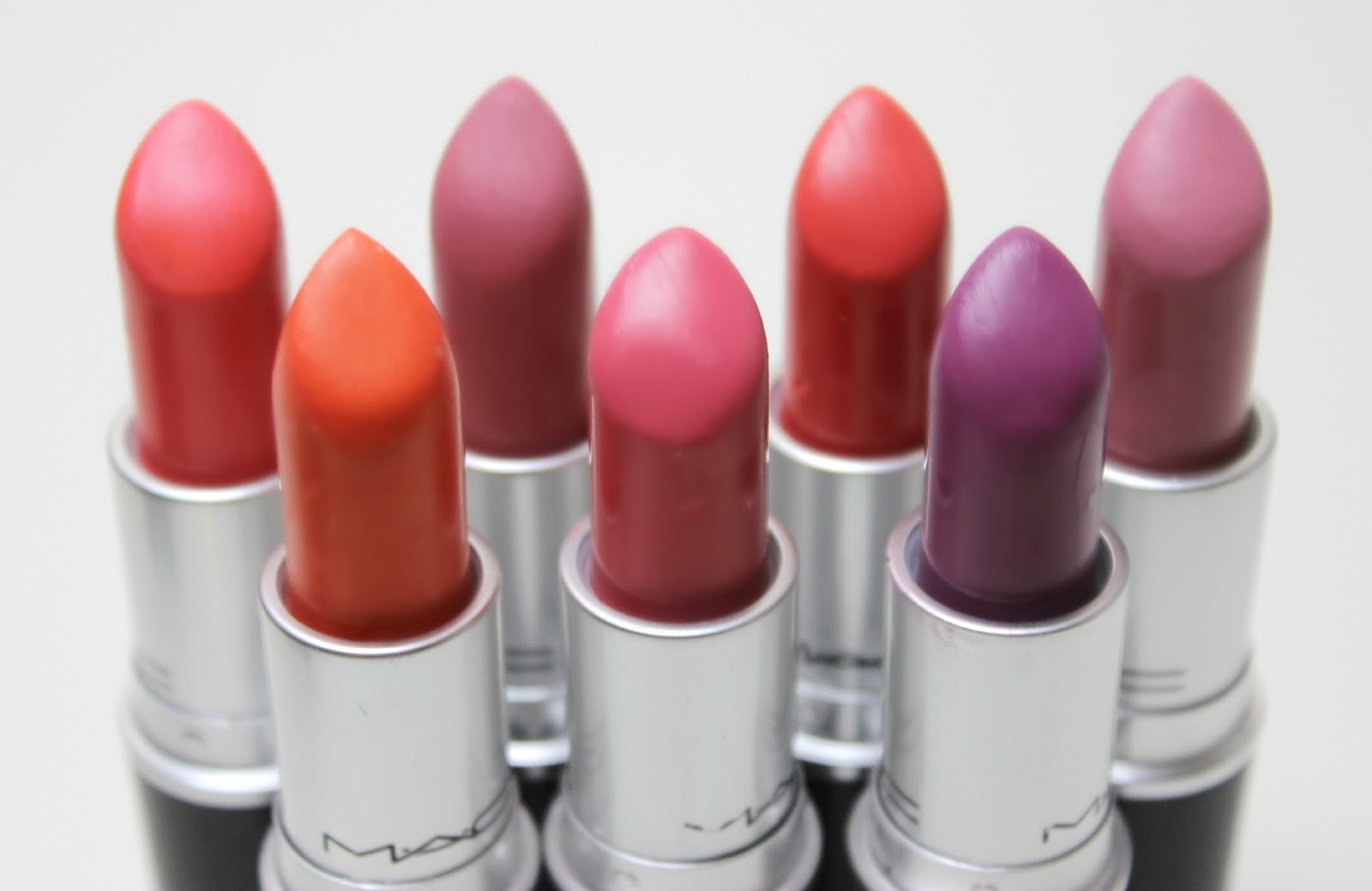 A picture of MAC lipsticks