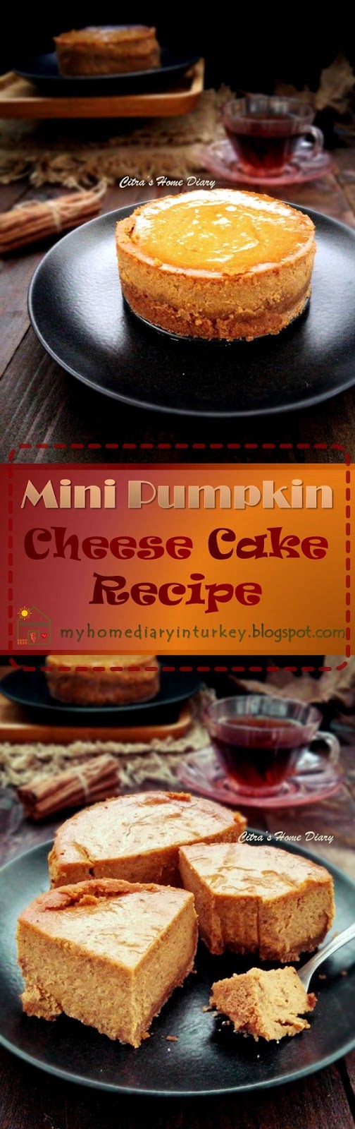Mini Pumpkin CheeseCake / Cheesecake labu kuning-Çitra's Home Diary