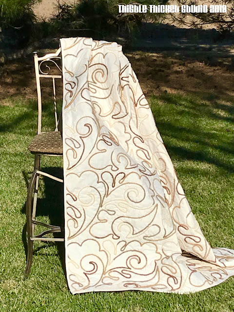 A Yarn Couched Throw By Thistle Thicket Studio. www.thistlethicketstudio.com