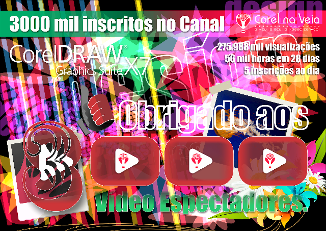 #Corelnaveia3000mil - O Corel na Veia Chega aos 3000 Mil Inscritos #Corelnaveia3000mil - O Corel na Veia Chega aos 3000 Mil Inscritos