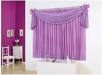 Super Sorteio de  uma cortina Suzy de 2 metros, na cor lilás.