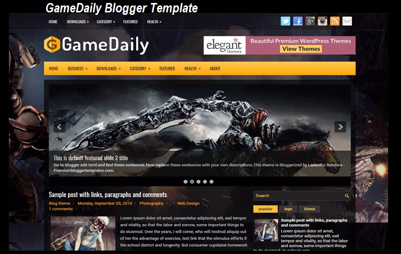 GameDaily Blogger Template GameDaily Blogger Template