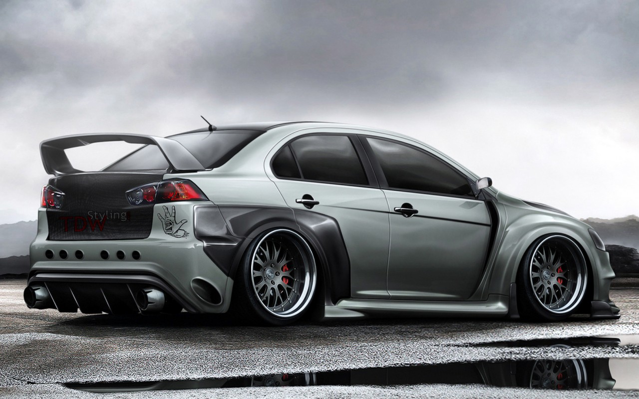 LANCER Evo X tuning pics (обои на рабочий стол)