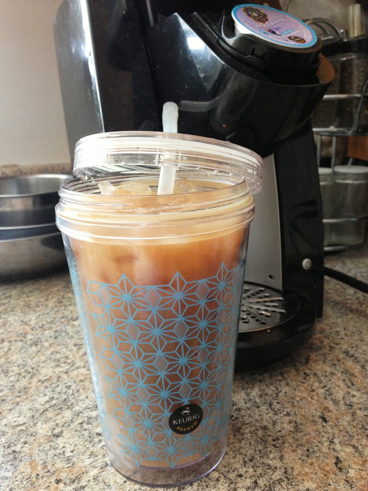 Sophie and Momma Brew Over Ice Deliciousness from my Keurig