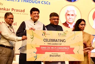 Govt.Launches 5,000 WiFi Choupals in Partnership With CSC