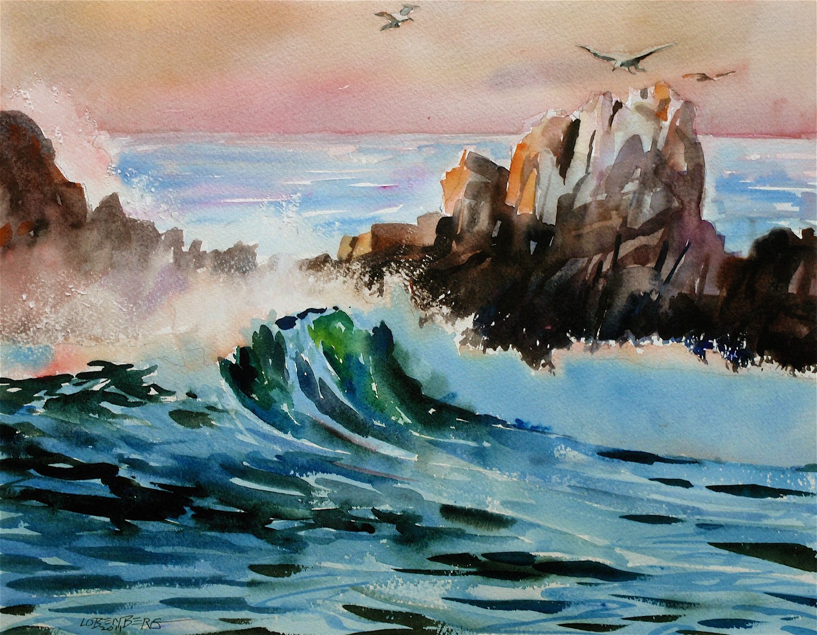 David Lobenberg: Acrylic painting versus watercolor painting