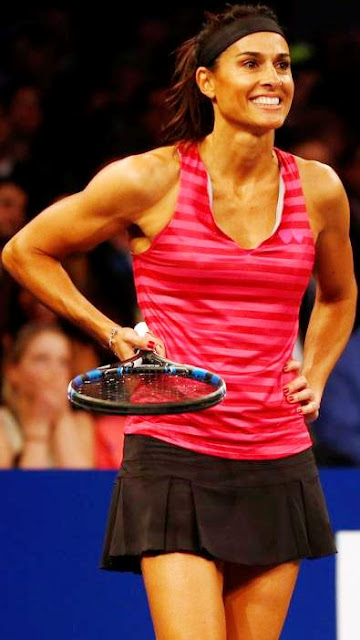 Gabriela Sabatini Foto de Gabriela Sabatini con el cabello sujeto